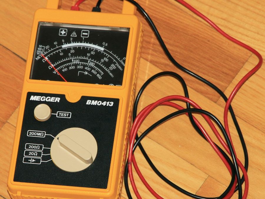 Mégohmmètre : appareil de mesure de l’isolement des enroulements d’un moteur